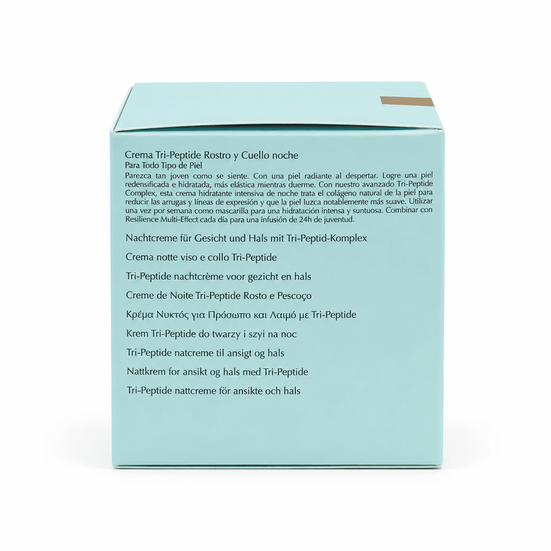 Estée Lauder Resilience Multi-Effect Night Tri-Peptide Face and Neck Creme in a 1.7 oz jar, suitable for skincare and anti-aging.