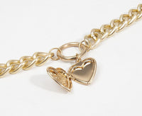 Metal heart choker necklace by Spacewallart, stylish accessories featuring a sleek metal heart pendant on a choker chain.