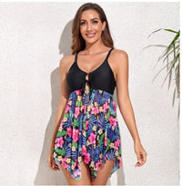 Spacewallart one-piece swimsuit, stylish swimwear with vibrant pattern, designed for comfortable beach and poolside wear.