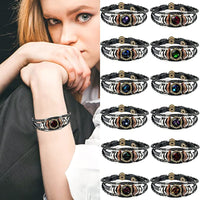 Spacewallart zodiac sign bracelet, stylish accessories featuring zodiac symbols on a sleek band, perfect for astrology enthusiasts.