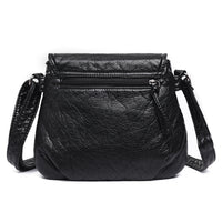 Spacewallart Crossbody Soft PU Leather Shoulder Bag with adjustable strap and compact design for stylish accessories.