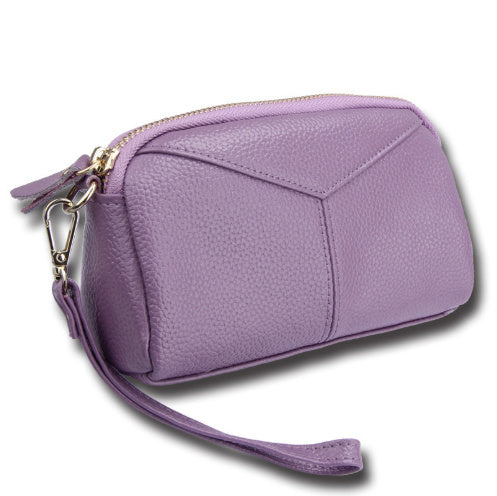 Spacewallart women's messenger bag showing a stylish beige leather accessory with a shoulder strap and multiple compartments.