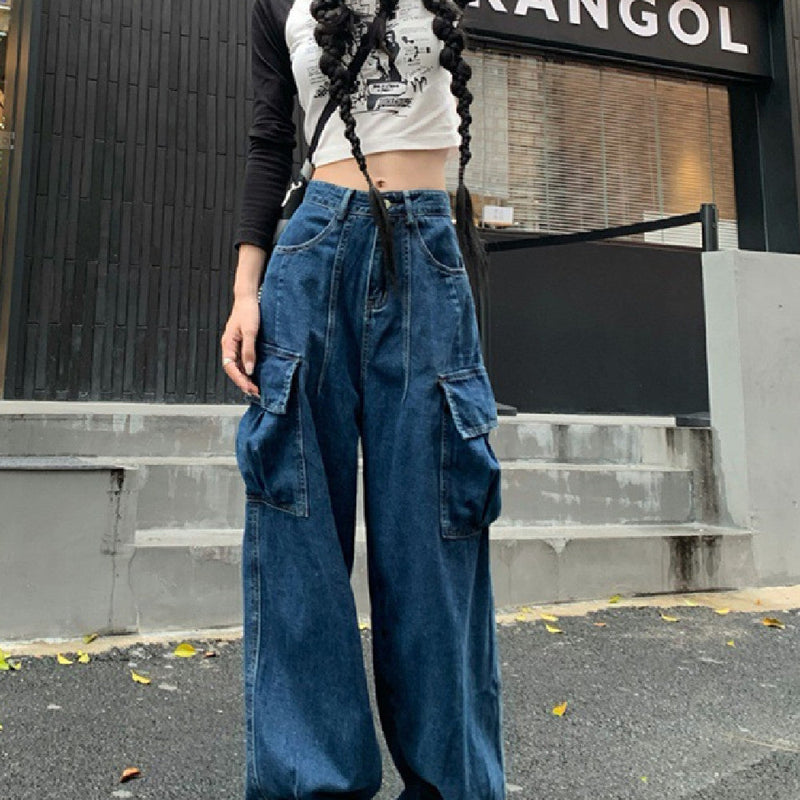 Spacewallart fashionable loose wide-leg pants shown in a relaxed fit, made from lightweight fabric, perfect for casual wear.