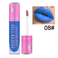 Matte velvet purple lipstick from Spacewallart with smooth, rich color in a sleek bullet shape.