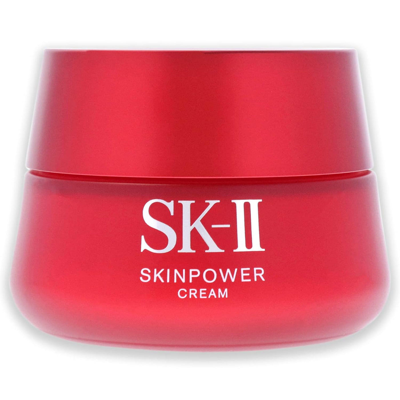 SK-II Skinpower Cream in 2.7 oz jar, featuring smooth, luxurious texture and elegant packaging for skincare nourishment.