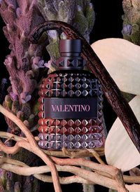 Valentino Uomo Born In Roma Intense Eau de Parfum for Men, 3.4 oz, with sleek bottle design and elegant packaging.