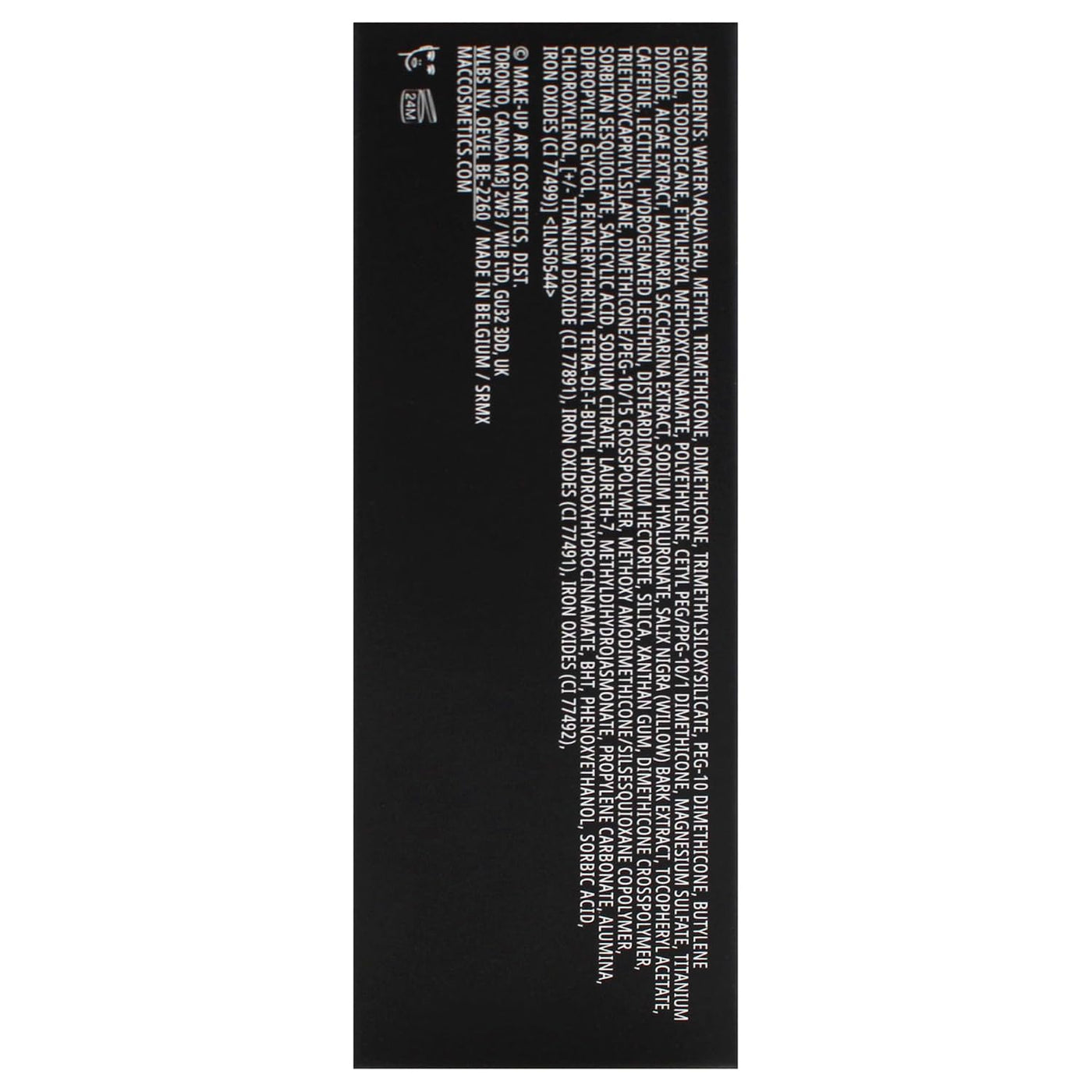 MAC Studio Fix Fluid SPF 15 matte foundation in shade NC27, 1 oz, with a sleek bottle and product label visible.