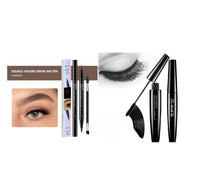 Close-up of Spacewallart thick waterproof mascara wand and brush showing the rich black formula for voluminous lashes.
