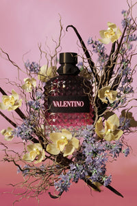 Valentino Uomo Born In Roma Intense Eau de Parfum for Men, 3.4 oz, with sleek bottle design and elegant branding.