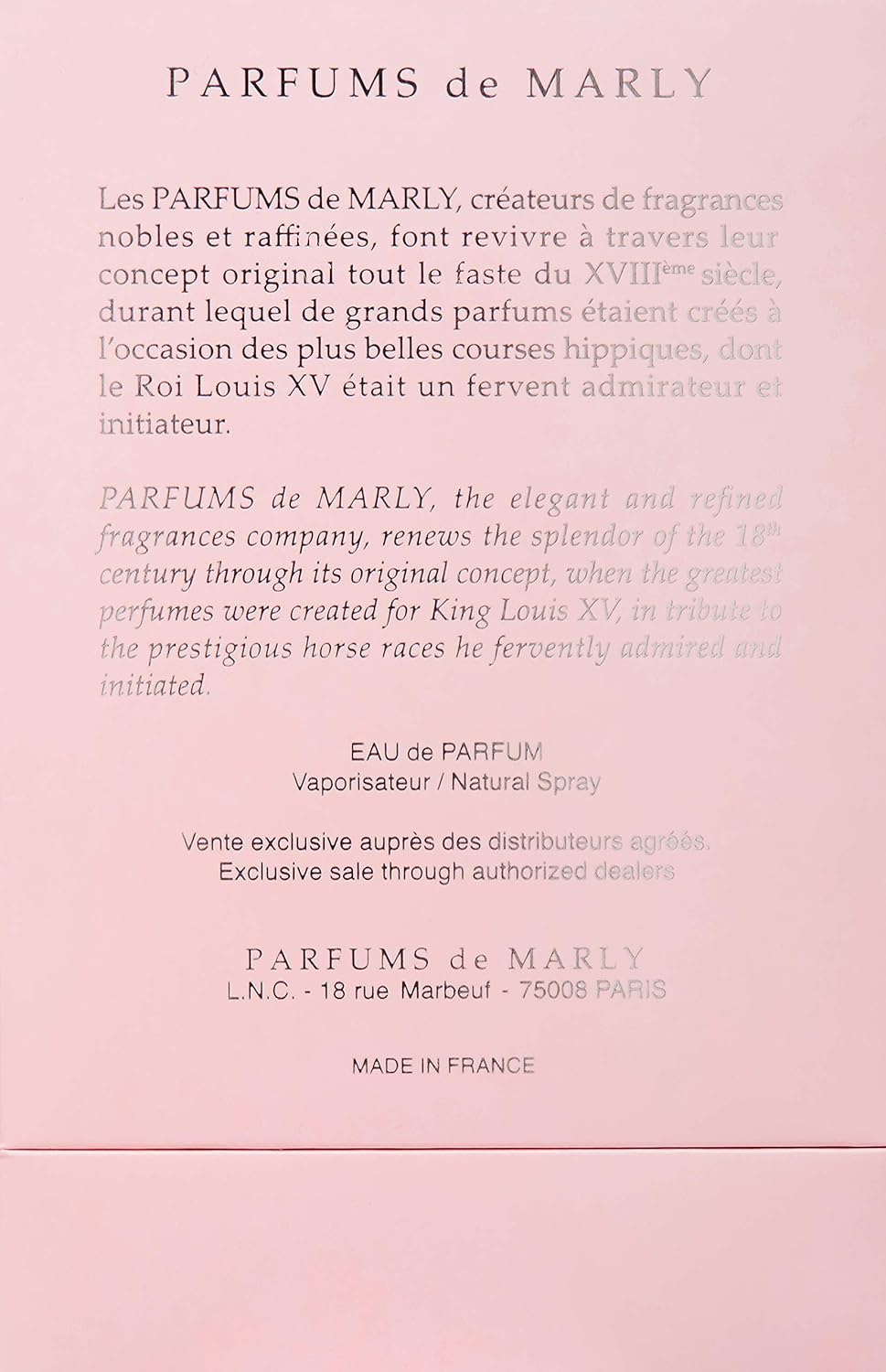 Parfums de Marly Delina floral parfum for women, featuring a 75ml bottle with rose and floral notes, elegant design.