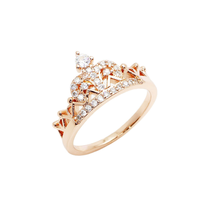 Elegant crown-shaped rings for women from Spacewallart, showcasing intricate detailing and stylish accessory design.