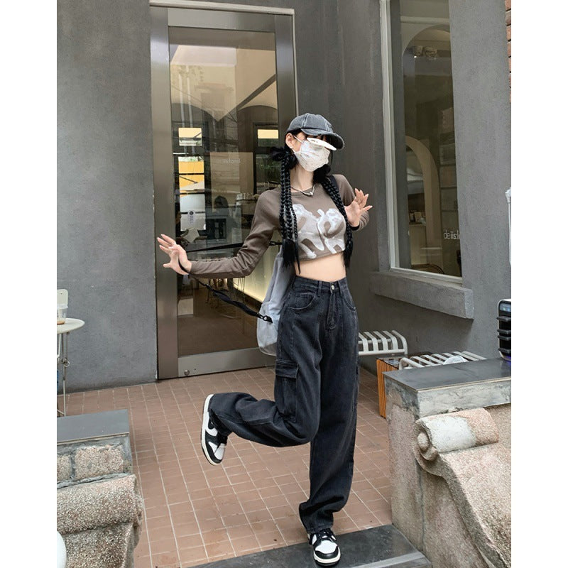 Fashionable loose wide-leg pants from Spacewallart, displayed on a hanger with a relaxed fit and flowing fabric.