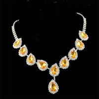 Blue zirconia necklace from Spacewallart, featuring a sparkling blue gemstone pendant on a delicate chain.