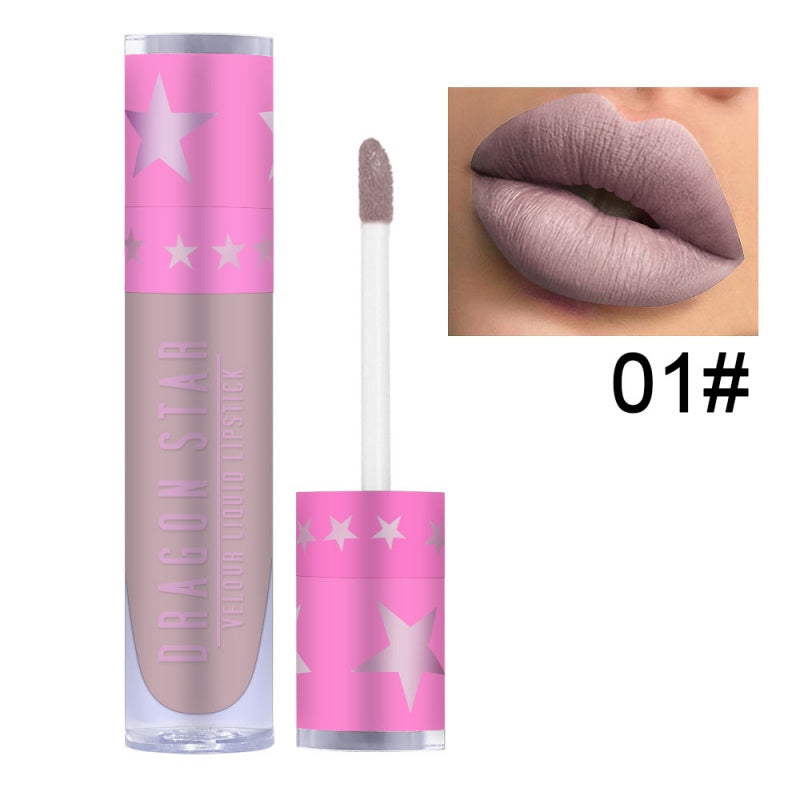 Matte velvet purple lipstick by Spacewallart, featuring a sleek tube and deep purple shade for bold makeup looks.