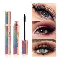 Close-up of Spacewallart's waterproof thick curling smudge beauty makeup showcasing rich, dark eyelash and eye makeup details.