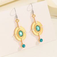 Retro oval earrings by Spacewallart featuring bold, vintage-style accessories with smooth oval shape and metallic finish.