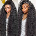 Transparent HD lace frontal curly wig by Spacewallart, showcasing natural curly hair with a transparent lace front for seamless blending.