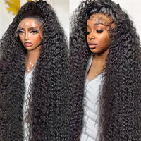 Transparent HD lace frontal curly wig by Spacewallart, showcasing natural curly hair with a transparent lace front for seamless blending.