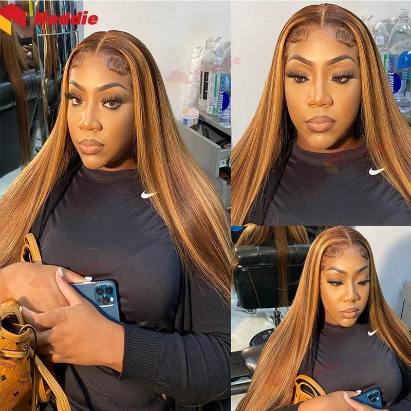 Colorful HD lace front human hair wig by Spacewallart showcasing vibrant hair with natural lace front styling.