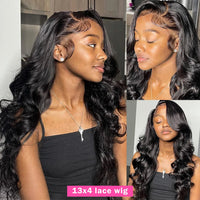 Body Wave Lace Front Wig by Spacewallart featuring natural-looking waves and a lace front for a seamless hairline.
