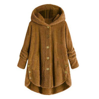 Soft plush hoodie from Spacewallart with a cozy, textured fabric, perfect for casual wear and comfortable style.