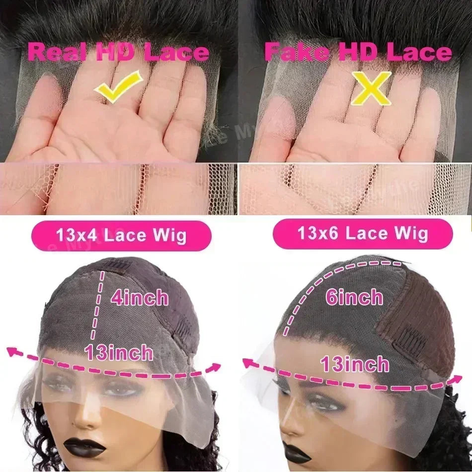 Short body wave human hair wig by Spacewallart, showcasing natural waves and a smooth, realistic hair texture.