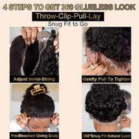 Deep wave strap snug fit wig by Spacewallart featuring voluminous, curly hair with a natural hairline and secure fit.