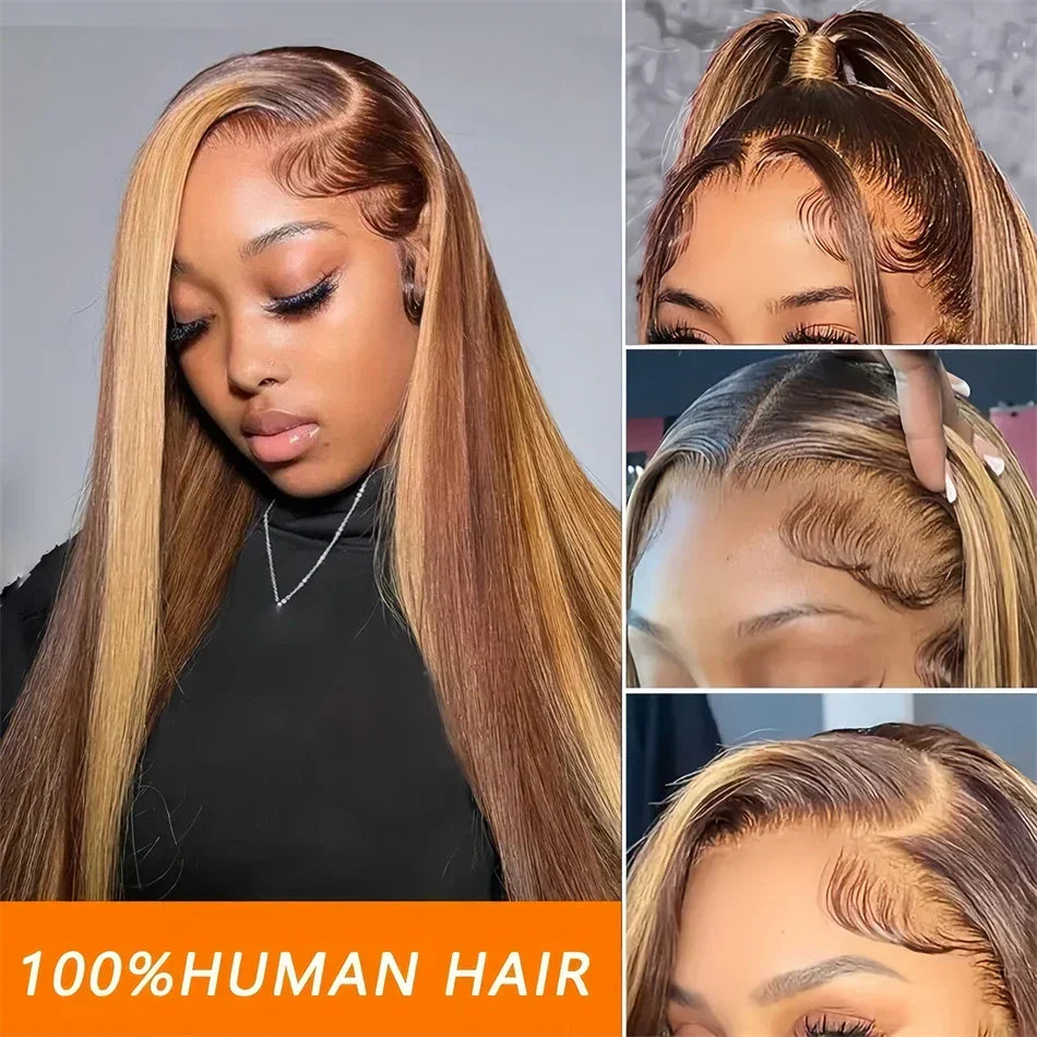 Colored HD lace front human hair wig by Spacewallart featuring vibrant shades and natural hair texture.