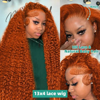 Orange-colored water wave hair extension by Spacewallart showing vibrant, flowing ocean-inspired hair strands.