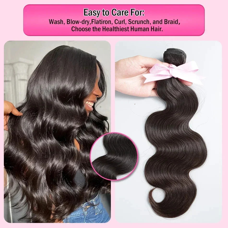 Brazilian raw human hair wig by Spacewallart featuring natural black, straight hair styled for a realistic look.