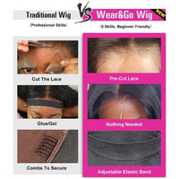 Spacewallart HD lace closure curly glueless wig showcasing natural curls and seamless fit for a realistic hairstyle.