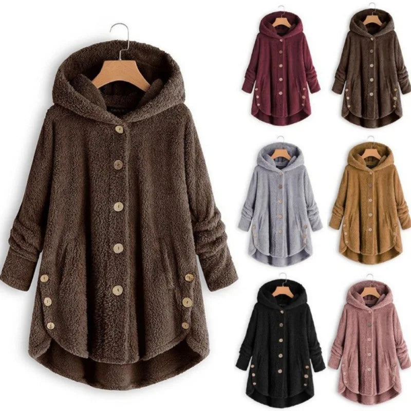 Spacewallart plush hoodie featuring soft fabric and a cozy fit, shown in a stylish, casual apparel image.