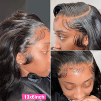 Body wave lace front wig by Spacewallart featuring natural waves and a lace front for a seamless, stylish hair look.