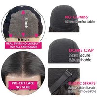 Deep wave human hair wig by Spacewallart, showcasing natural glueless deep wave hairstyle with thick, voluminous curls.