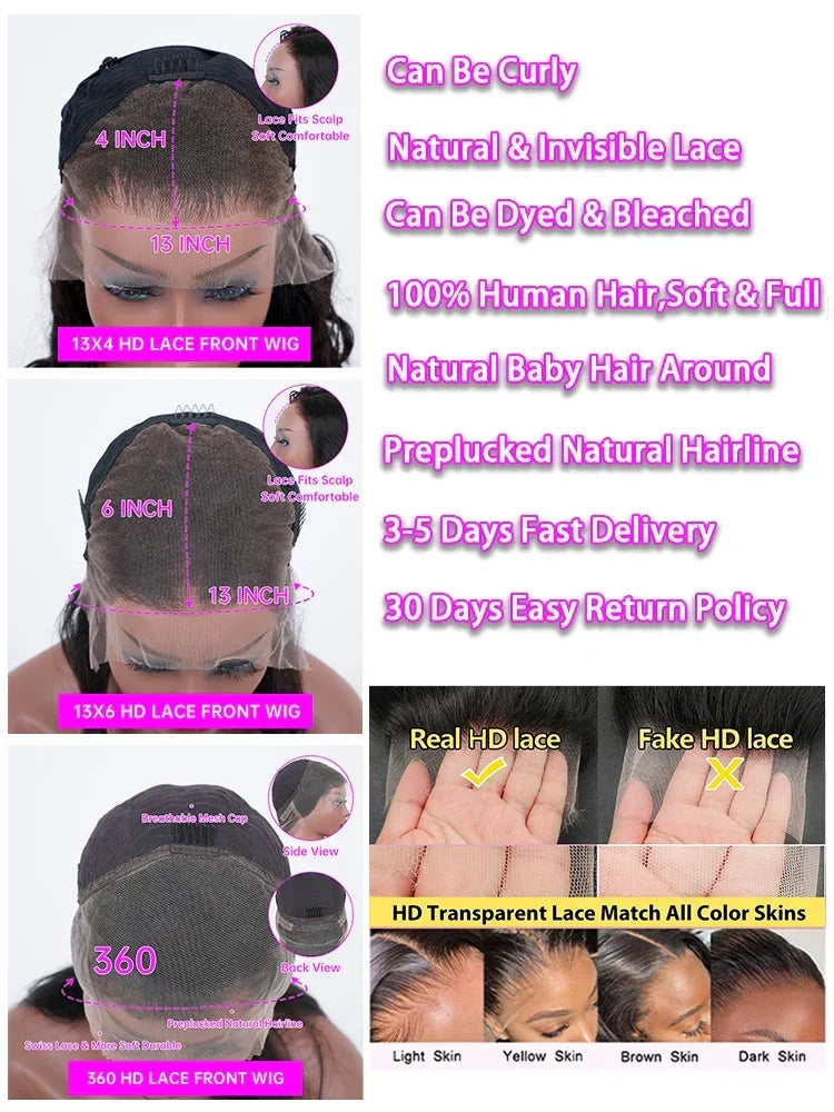 Deep wave lace frontal wig by Spacewallart, showcasing realistic hair with deep wave texture and natural hairline.