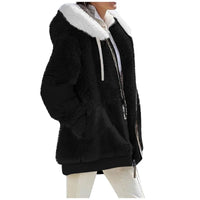 Spacewallart Cashi Hoodie in black, featuring a comfortable fit and stylish design, shown on a person wearing it.
