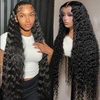 HD Lace Frontal Wig by Spacewallart featuring natural hair texture and a transparent lace front for seamless styling.