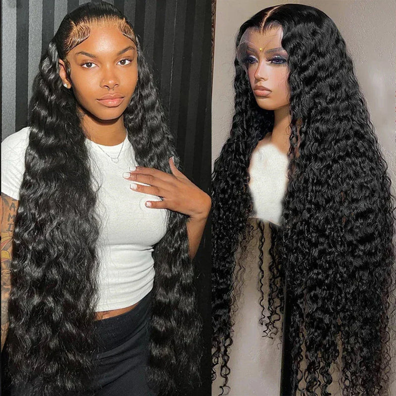 HD Lace Frontal Wig by Spacewallart featuring natural hair texture and a transparent lace front for seamless styling.