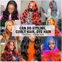 Body Wave Lace Front Wig by Spacewallart featuring natural waves and a lace front for a seamless, stylish hair look.