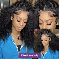 Deep curly bob wig by Spacewallart featuring voluminous, textured hair with a sleek, modern style.