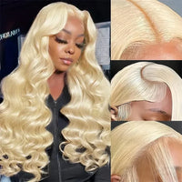 Transparent lace Brazilian human hair wig by Spacewallart featuring natural hair texture and clear lace for seamless wear.