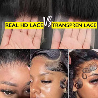 Deep Wave HD lace front human hair wig by Spacewallart featuring lush, wavy texture and natural-looking lace front detail.