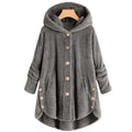 Spacewallart plush hoodie in soft fabric, featuring a cozy, casual fit with a hood and front pocket for comfortable wear.