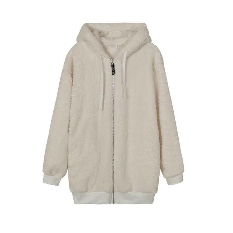 Spacewallart Cashi Hoodie, stylish casual apparel with a comfortable fit, shown in a front view with a soft fabric texture.