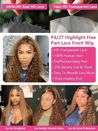 Deep Wave HD Lace Front Human Hair Wig by Spacewallart featuring natural deep wave curls and a transparent lace front.