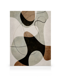 Colorful Vivid Shapes No1 canvas print by spacewallart featuring abstract geometric patterns on a stretched canvas.
