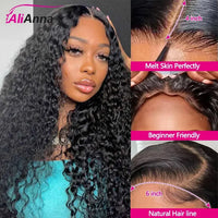 Spacewallart curly wave glueless wig made of natural-looking hair with defined curls, suitable for versatile styling.