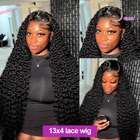 Transparent HD lace frontal curly wig by Spacewallart, showcasing natural curly hair with a clear lace front for seamless blending.