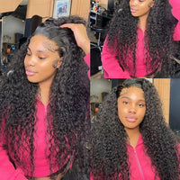 Curly human hair wig by Spacewallart featuring voluminous, natural-looking curls in a rich hair texture.