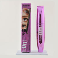 Spacewallart makeup mascara tube with wand, close-up view showing black mascara for beauty and eye enhancement.